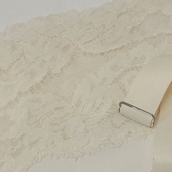 Lot-2 Vintage 50s-60s Lingerie Full Slips LaceTrim Metal Adjustble Buckles Flaw - Picture 12 of 16